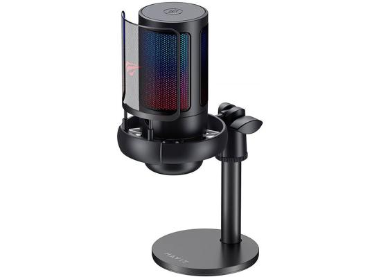 HAVIT Gamenote GK50 PRO/BLK RGB Gaming Microphone (Black Edition)